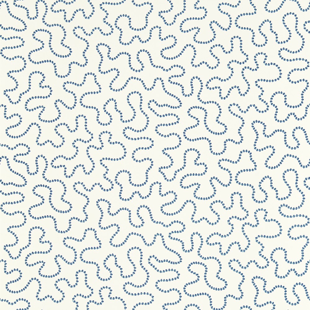 Wiggle Wallpaper 113063 by Harlequin X Sophie Robinson in Lapis Sky